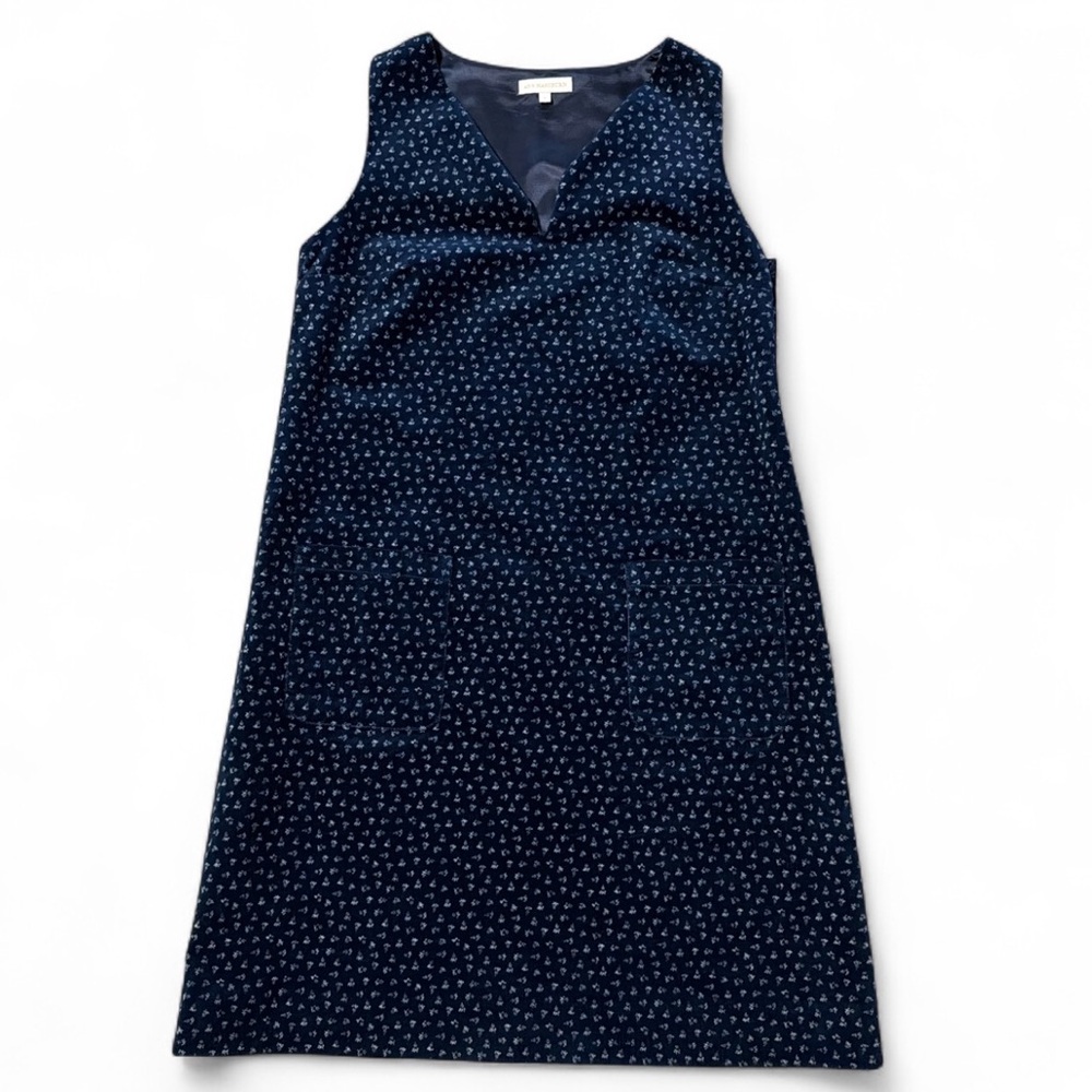 Ann Mashburn Navy Sleeveless V-Neck Shift Dress